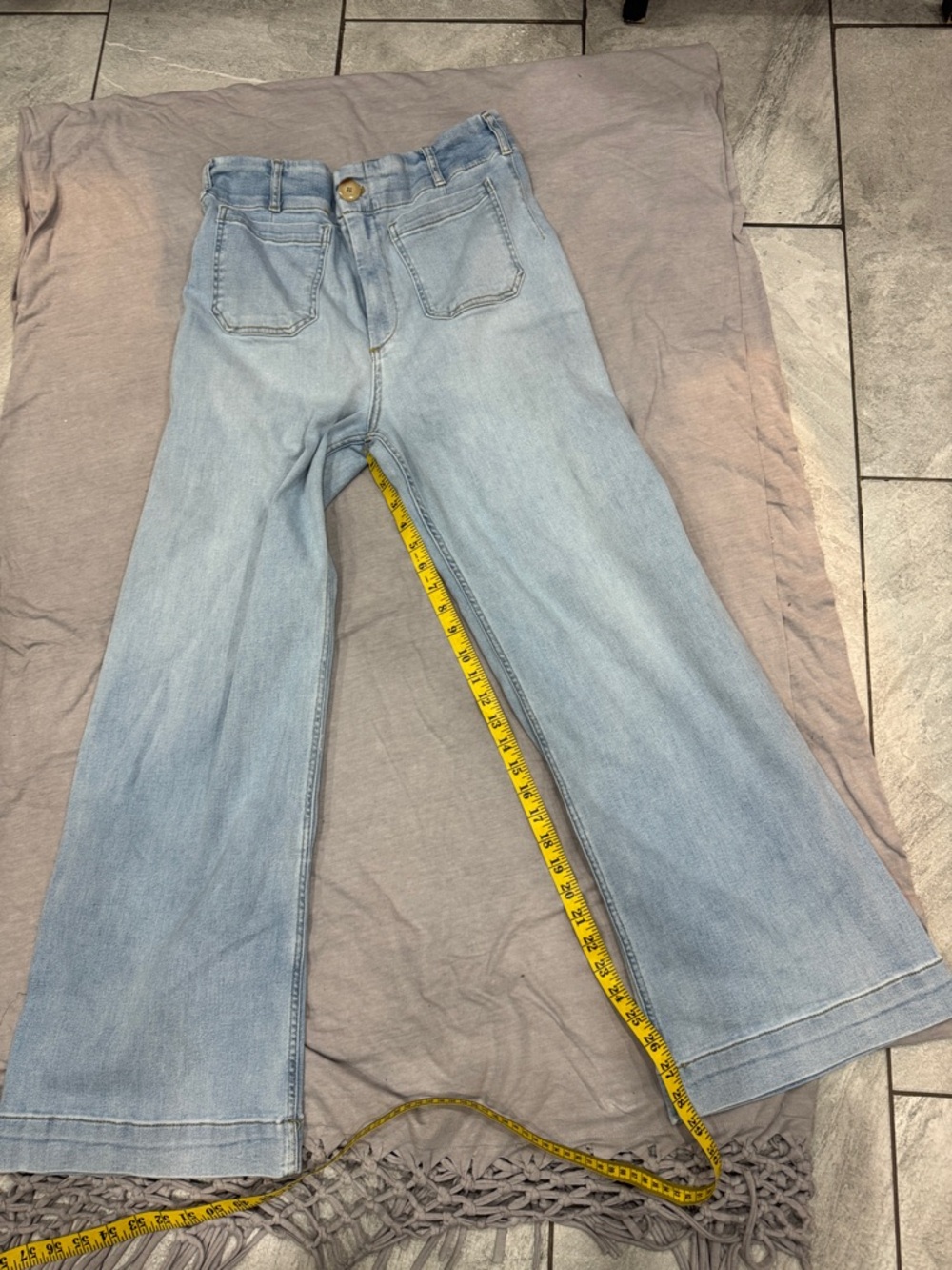 Maeve Light Blue Wide-Leg Jeans (with Iil stretch) NWOT